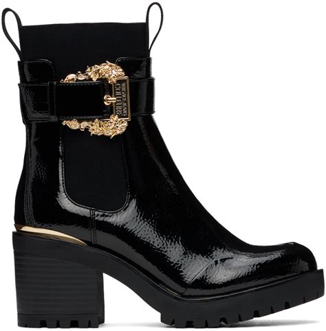 versace jeans sneaker high black|versace jeans couture boots.